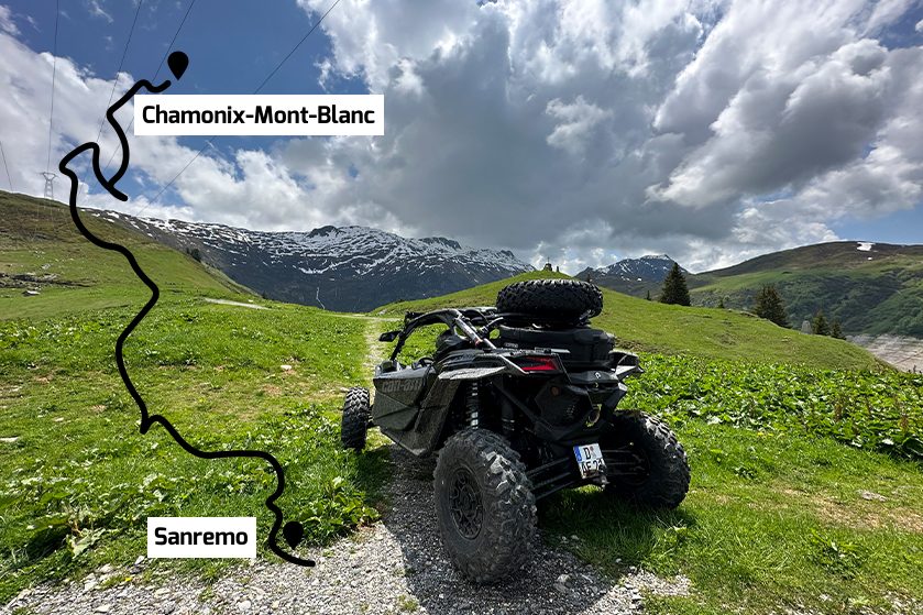 Europa Discovery Buggy Tour - Expedition von Chamonix Mont Blanc nach Sanremo